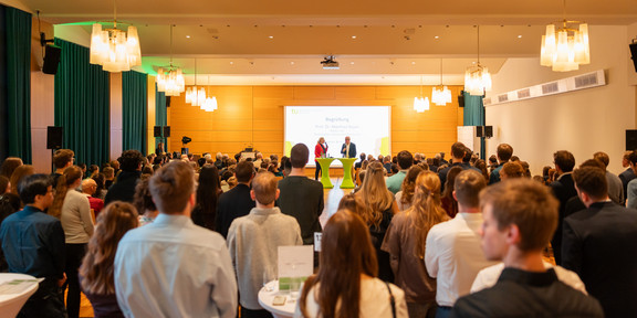 Rector Prof. Bayer welcomes the participants