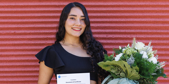 Maria Paula Gómez Cuervo, MMT-Studentin und Preisträgerin.