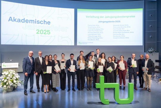 Group picture of the best students of the year from all departments