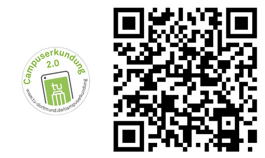 Logo Campuserkundung 2.0 mit QR-Code