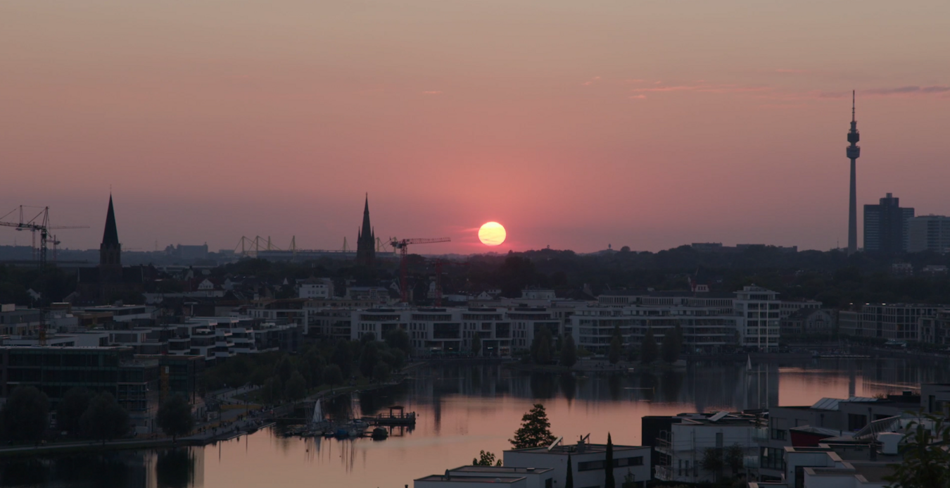Skyline Dortmund Sonnenuntergang