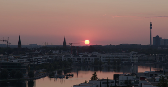 Skyline Dortmund Sonnenuntergang