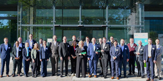 Large group photo of those involved in the research network