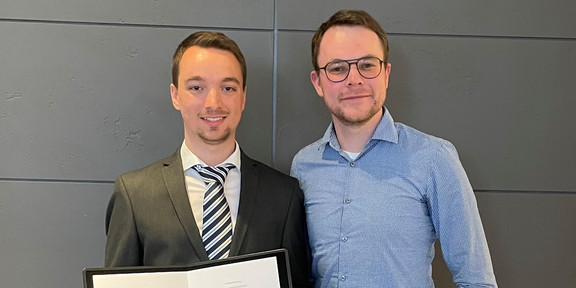 Alexander Wuttke mit Betreuer Joachim Hunker