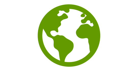 green icon of the earth