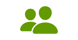 120,000 students in over 500 degree programs green icon of two persons