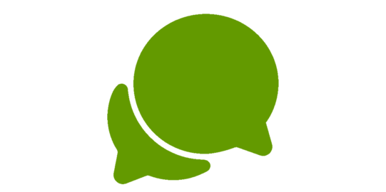 grünes Chat Icon