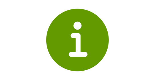 Informations Icon grünes Informations Icon